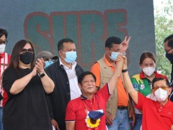 Enrile endorses BBM for president on 98th birthday